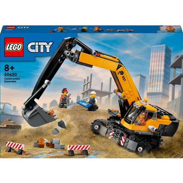 LEGO City Sarı İnşaat Ekskavatörü 60420