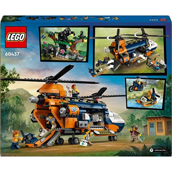 LEGO City Orman Kaşifinin Helikopteri Kamp Yerinde 60437