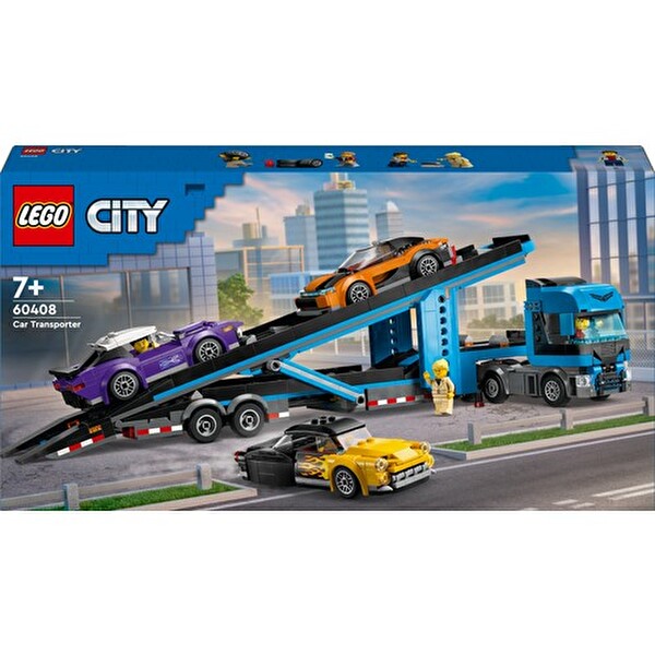 LEGO City Spor Arabalı Araç Taşıma Kamyonu 60408