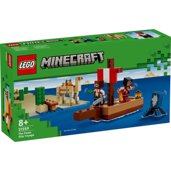 玩具 LEGO Minecraft Korsan Gemisi Yolculuğu 21259 – 8 Yaş ve Üzeri