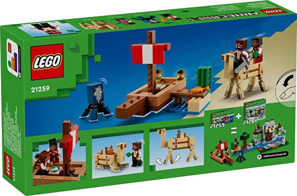 玩具 LEGO® Minecraft® Korsan Gemisi Yolculuğu 21259 - 8 Yaş & Fiyatı