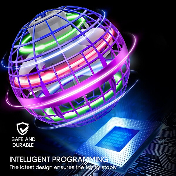 Tikduck Hayali Mor Uçan Küre Topu ve Sihirli Değnek B0BNH8SSQW