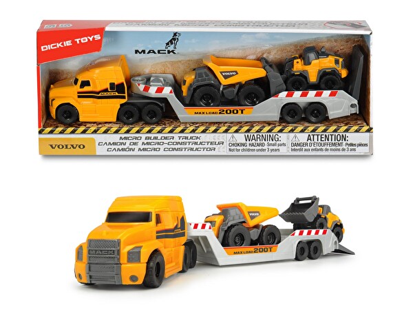 Dickie Toys Mack Volvo Micro Builder Kamyon 203725005