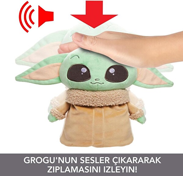 Star Wars Jumping Grogu Özellikli Peluş Oyuncak HPG48
