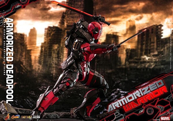 Hot Toys Armorized Deadpool Diecast Sixth Scale Figür Oyuncak 908909 - CMS9D42