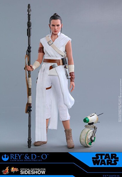 Hot Toys Star Wars: The Rise of Skywalker - Movie Masterpiece Series Rey and D-O Sixth Scale Figür Oyuncak Seti 905520
