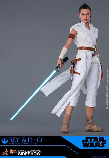 Hot Toys Star Wars: The Rise of Skywalker - Movie Masterpiece Series Rey and D-O Sixth Scale Figür Oyuncak Seti 905520