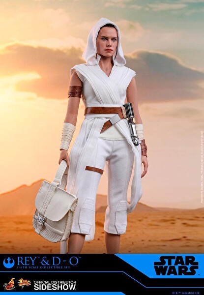 Hot Toys Star Wars: The Rise of Skywalker - Movie Masterpiece Series Rey and D-O Sixth Scale Figür Oyuncak Seti 905520