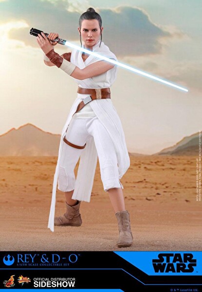 Hot Toys Star Wars: The Rise of Skywalker - Movie Masterpiece Series Rey and D-O Sixth Scale Figür Oyuncak Seti 905520