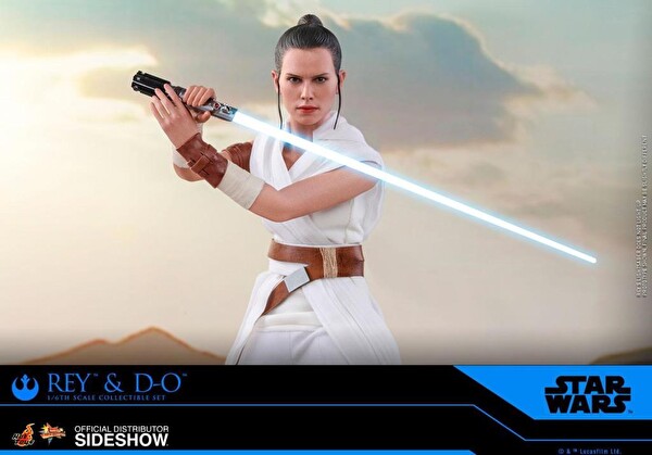 Hot Toys Star Wars: The Rise of Skywalker - Movie Masterpiece Series Rey and D-O Sixth Scale Figür Oyuncak Seti 905520
