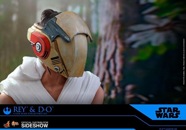 Hot Toys Star Wars: The Rise of Skywalker - Movie Masterpiece Series Rey and D-O Sixth Scale Figür Oyuncak Seti 905520