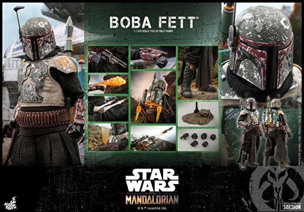 Hot Toys Star Wars: The Mandalorian Boba Fett Sixth Scale Figür Oyuncak 907834 TMS33