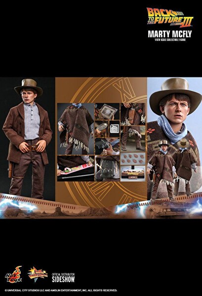 Hot Toys Marty Mcfly & Doc Brown Back To The Future III Sixth Scale Figür Oyuncak Seti 909370 & 909369 BTTF MMS616 MMS617