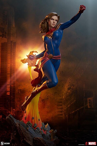 Sideshow Collectibles Captain Marvel Avengers Assemble Statue Figür Oyuncak 200573