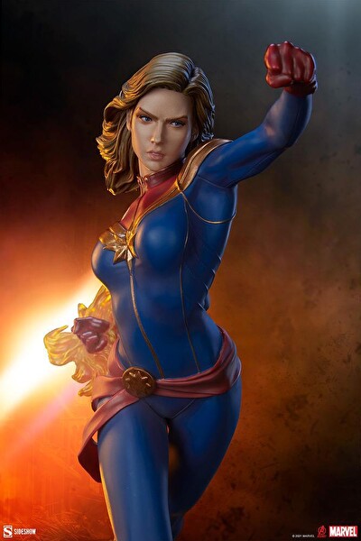 Sideshow Collectibles Captain Marvel Avengers Assemble Statue Figür Oyuncak 200573