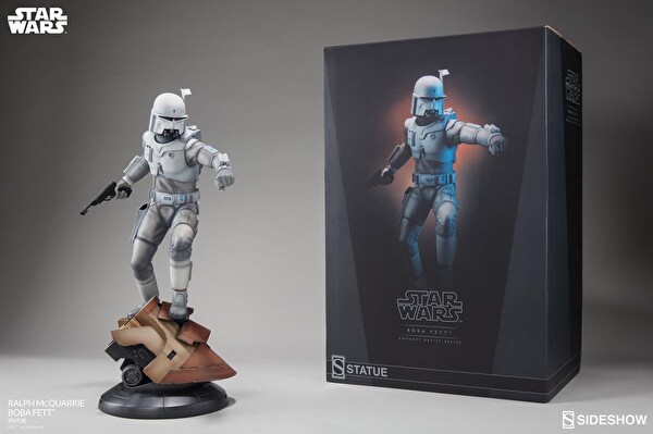 Sideshow Collectibles Concept Artist Series Ralph McQuarrie Boba Fett Statue Figür Oyuncak 200372
