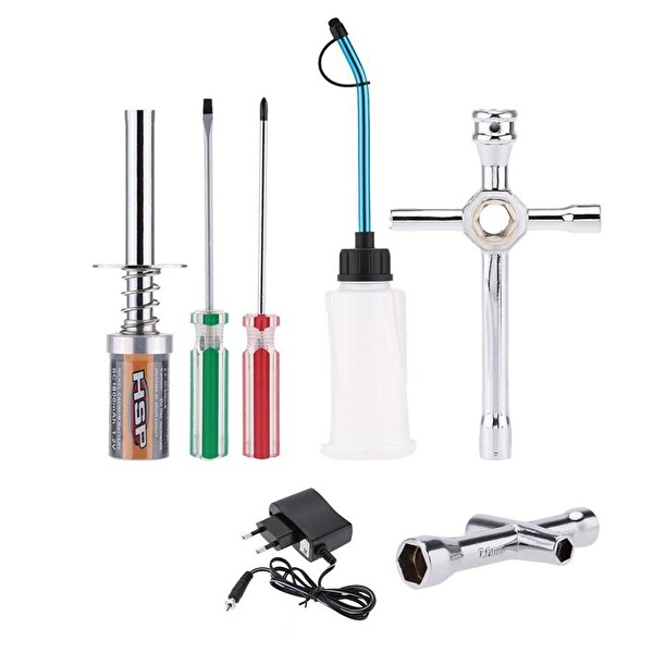 HSP RC Nitro Yakıtlı Arabalar İçin Starter Kit RC Nitro Yakıtlı Araba Çalıştırma ve Başlangıç Seti