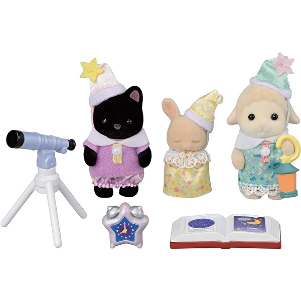 Sylvanian Families Anaokulu Arkadaşları Pijama Partisi Üçlüsü 5750
