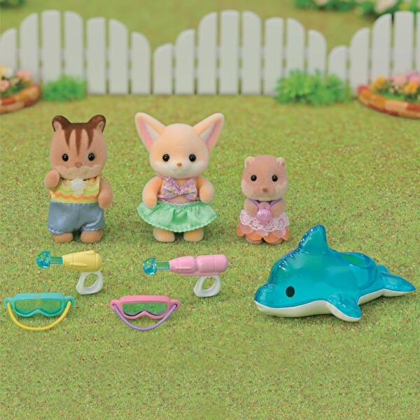 Sylvanian Families Anaokulu Arkadaşları Havuz Eğlencesi Üçlüsü 5749
