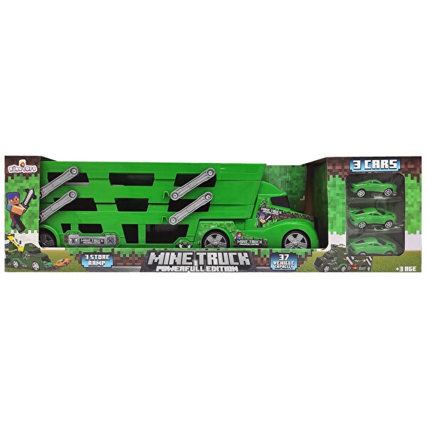King Toys Mine Truck 3 Arabalı Yeşil Tır TKM-1033 Fiyatı ve