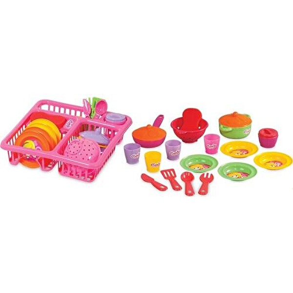 Dede Candy Bulaşık Seti Pembe 01169