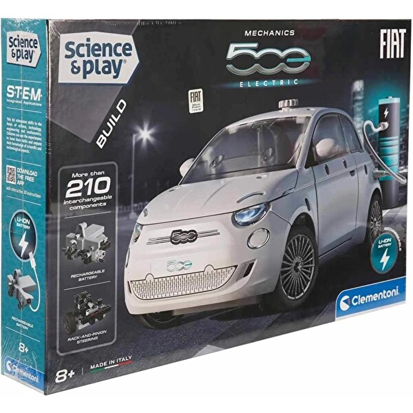 Clementoni Mekanik Laboratuvarı Fiat 500 Elektirikli Araba 75085 TR