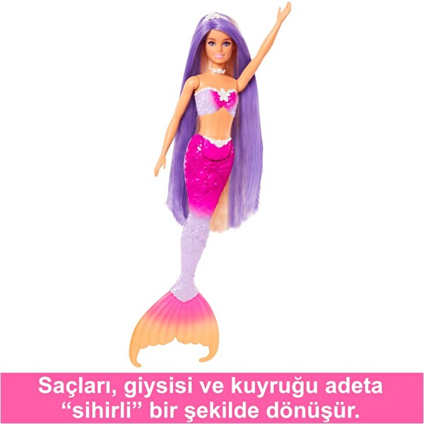 Barbie Renk Değiştiren Deniz Kızı ve Aksesuarları HRP97