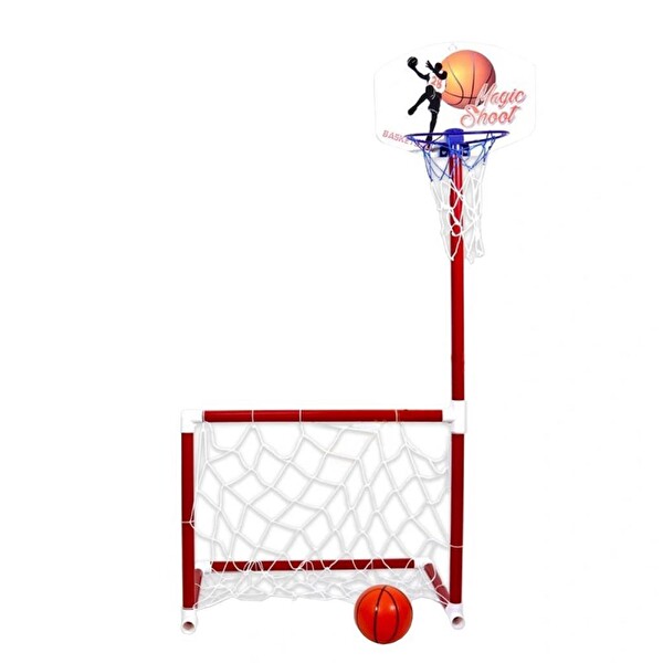 Matrax Oyuncak 2'si 1 Arada Portatif Kale ve Basket Potası MTRX.2246