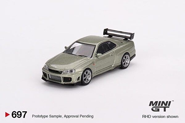Mini GT Nissan Skyline GT-R R34 Tommykaira R-Z Millenium Jade Oyuncak Araç 697