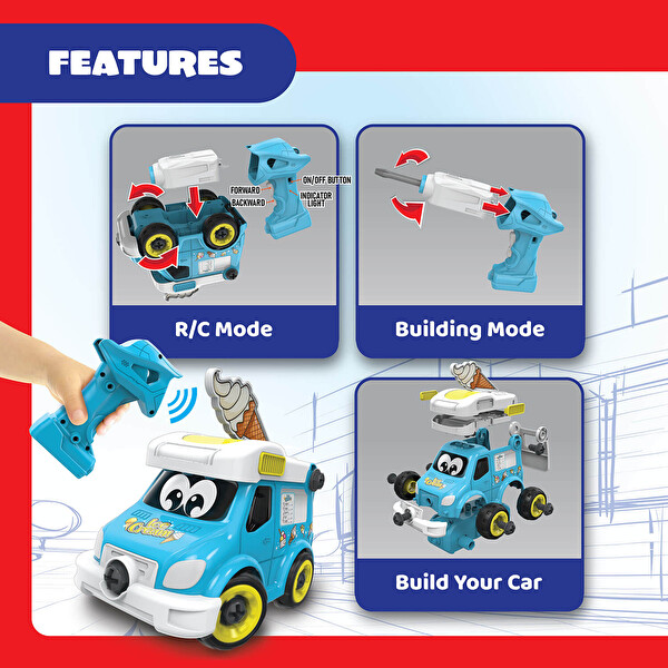 Silverlit Tooko İlk Montaj Uzaktan Kumandalı Dondurma Kamyonum 81481