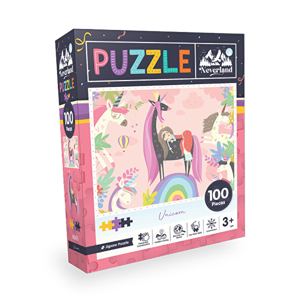 Tek Boynuzlu At 100 Parça Puzzle NL411