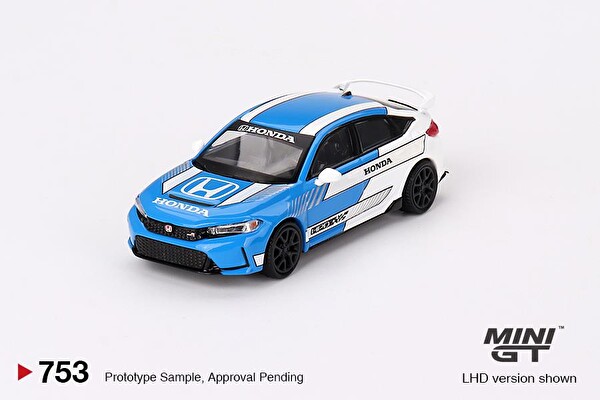Mini GT Honda Civic Type R 3 2023 Pace Car Blue Oyuncak Araç 753