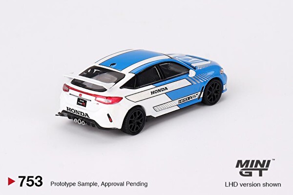 Mini GT Honda Civic Type R 3 2023 Pace Car Blue Oyuncak Araç 753