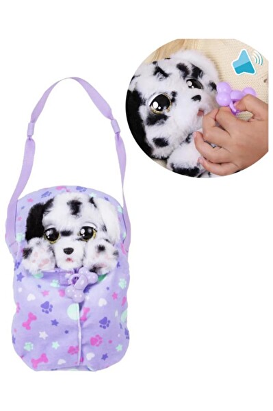Giochi Preziosi Baby Paws Sesli Yavru Dalmaçyalı Mor Çantalı 20 CM