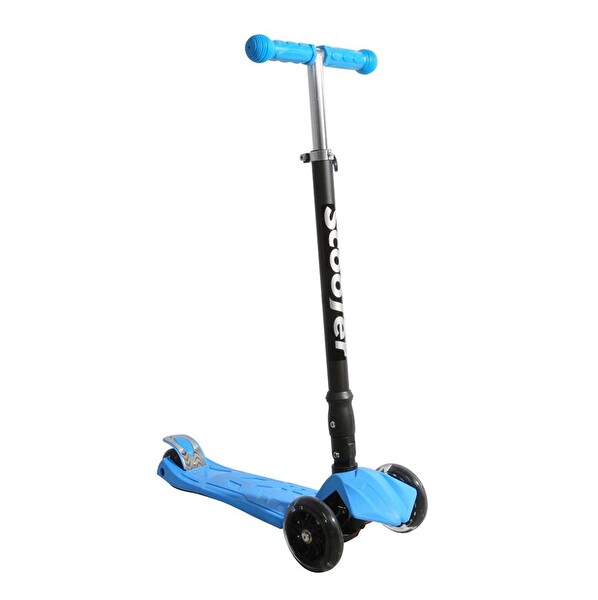 Xslide Işıklı Tekerlekli Mavi Scooter