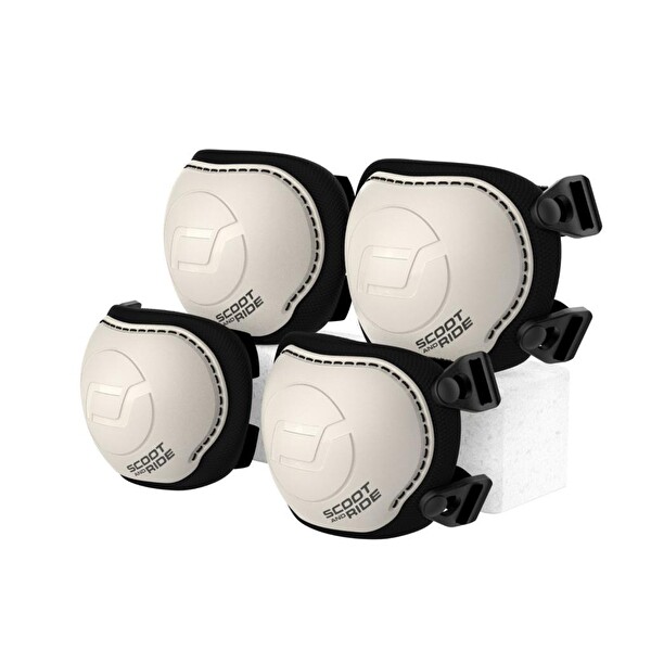 Scoot and Ride S-M Açık Gri Dizlik ve Dirseklik Scooter Koruyucu Set 230926-00027