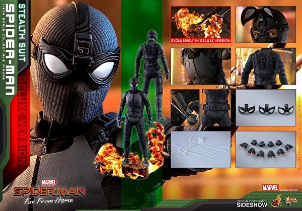 Hot Toys Spider-Man Stealth Suit Deluxe Version Sixth Scale Figür Oyuncak MMS541 904858