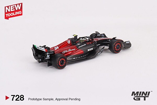 Mini GT Alfa Romeo C43 24 Zhou Guanyu 2023 F1 2023 Australian GP Oyuncak Araba 728