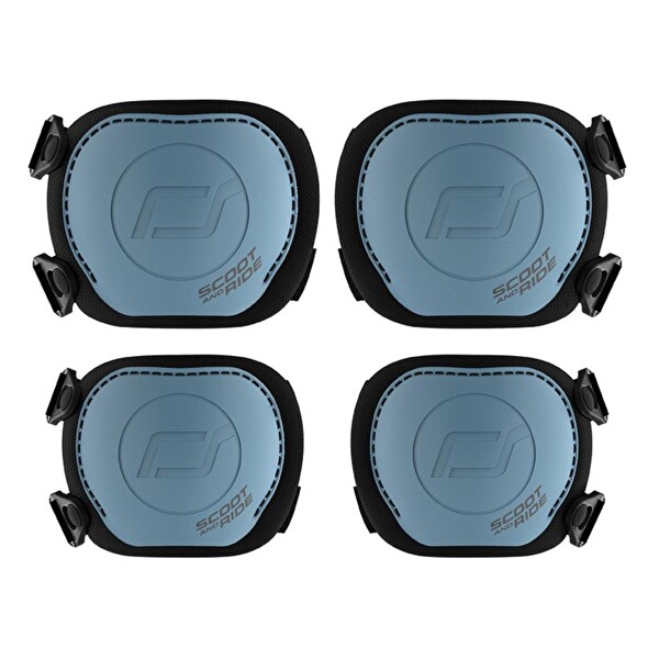 Scoot and Ride S-M Petrol Mavisi Dizlik ve Dirseklik Scooter Koruyucu Set 230926-00025