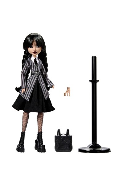 Mattel Monster High Wednesday Addams Okul Üniformalı Bebek HXJ04