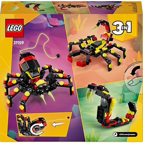 LEGO Creator 3’ü 1 Arada Vahşi Hayvanlar Şaşırtıcı Örümcek 31159