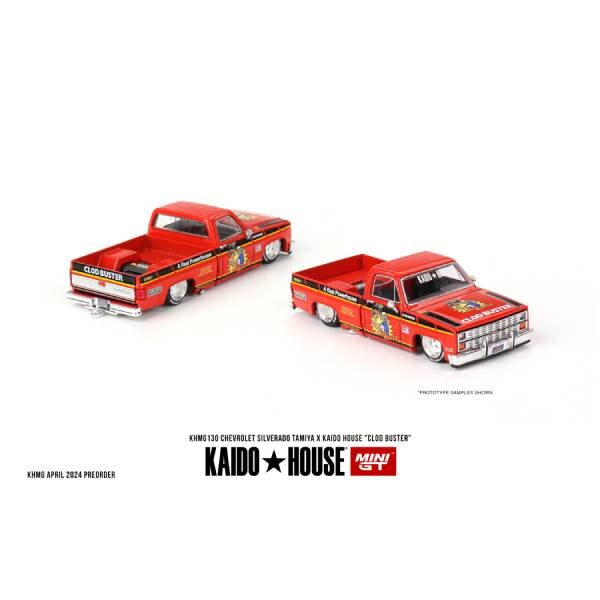 Mini GT Kaido House Chevrolet Silverado Tamiya x Kaido House Clod Buster Oyuncak Araba 130