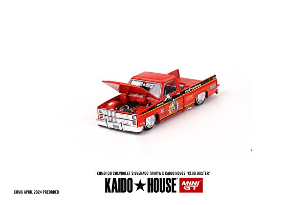 Mini GT Kaido House Chevrolet Silverado Tamiya x Kaido House Clod Buster Oyuncak Araba 130