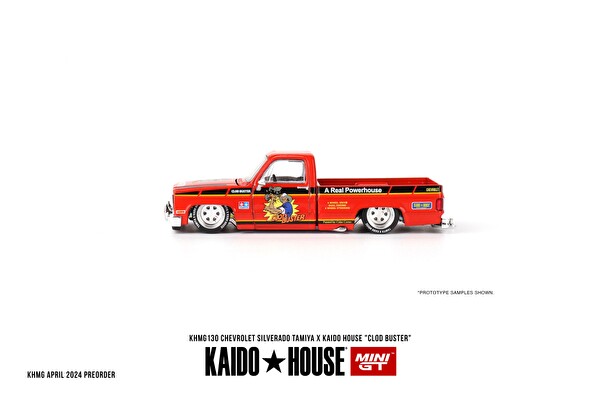Mini GT Kaido House Chevrolet Silverado Tamiya x Kaido House Clod Buster Oyuncak Araba 130