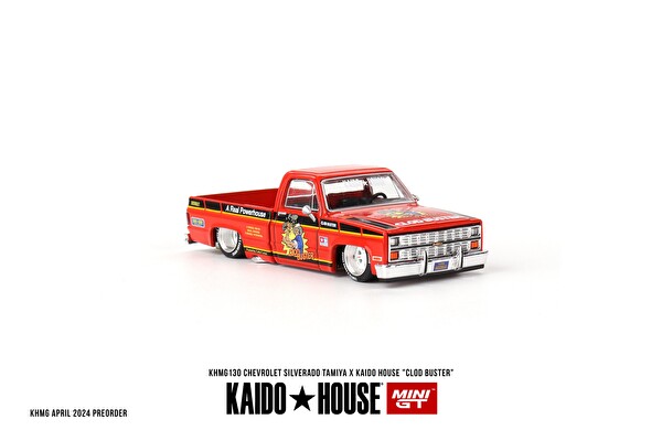 Mini GT Kaido House Chevrolet Silverado Tamiya x Kaido House Clod Buster Oyuncak Araba 130