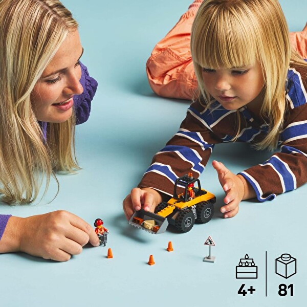 LEGO Sarı Tekerlekli İnşaat Yükleyicisi 60450