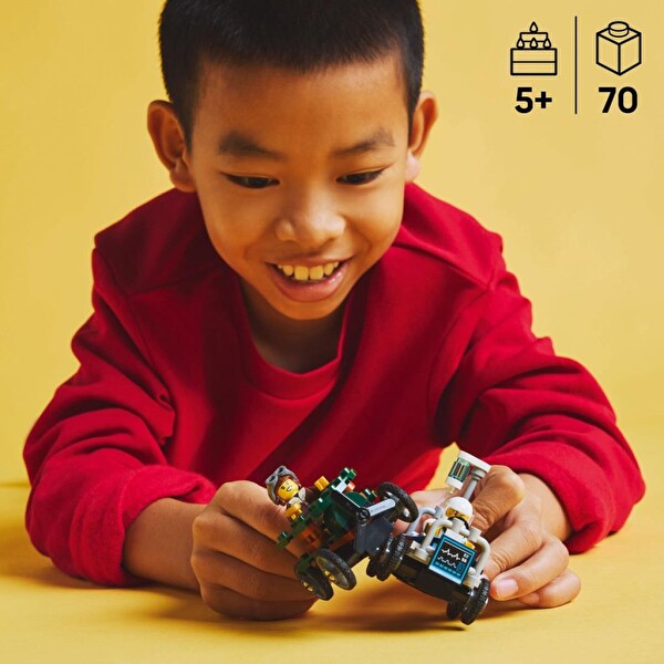 LEGO City Uçak Hastane Yatağına Karşı Yarış Arabası Paketi 60459