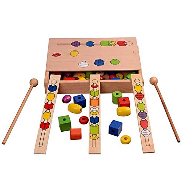 Ahşap Line Up Intellectual Beads Box