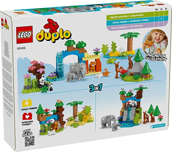 LEGO Duplo 3’ü 1 Arada Vahşi Hayvan Aileleri 10446