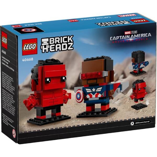 LEGO Kaptan Amerika ve Red Hulk Figürleri 40668